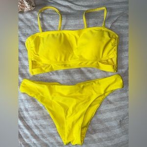 yellow bathing suit